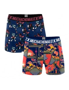 Heren 5-pack boxershorts Turtle + effen - Muchachomalo*