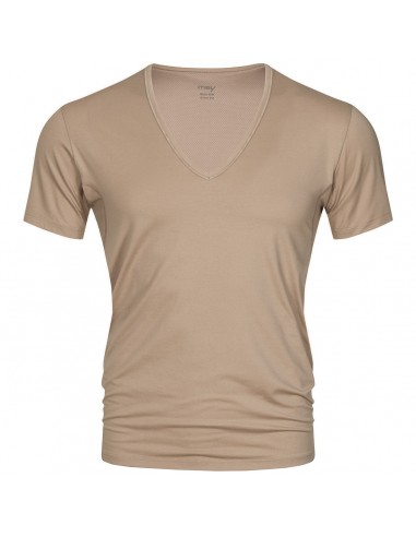MEY Heren V-neck Nude Dry Cotton Het Eronderhemd Business Shirt 46038