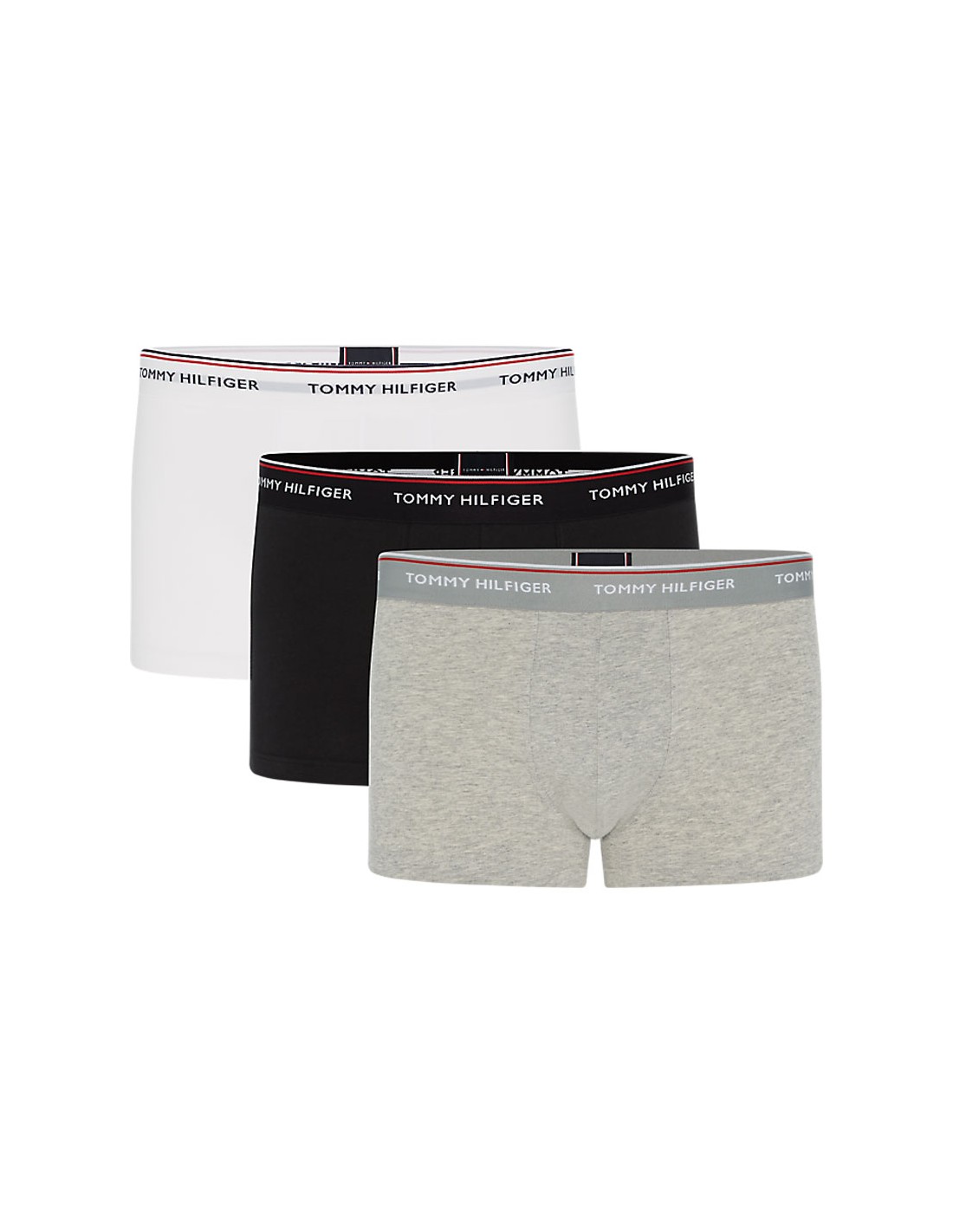 Sociologie Alfabet lade Tommy Hilfiger Ondergoed 3Pack Trunk Zwart Wit Grijs