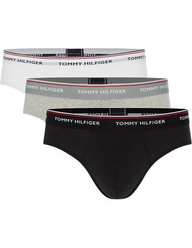 Tommy Hilfiger Ondergoed 3Pack Slips Zwart Wit Grijs