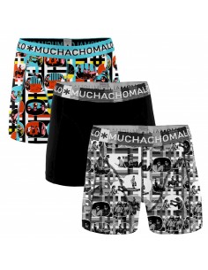 MuchachoMalo Cotton Modal Geometric 2Pack Jongens Boxershorts
