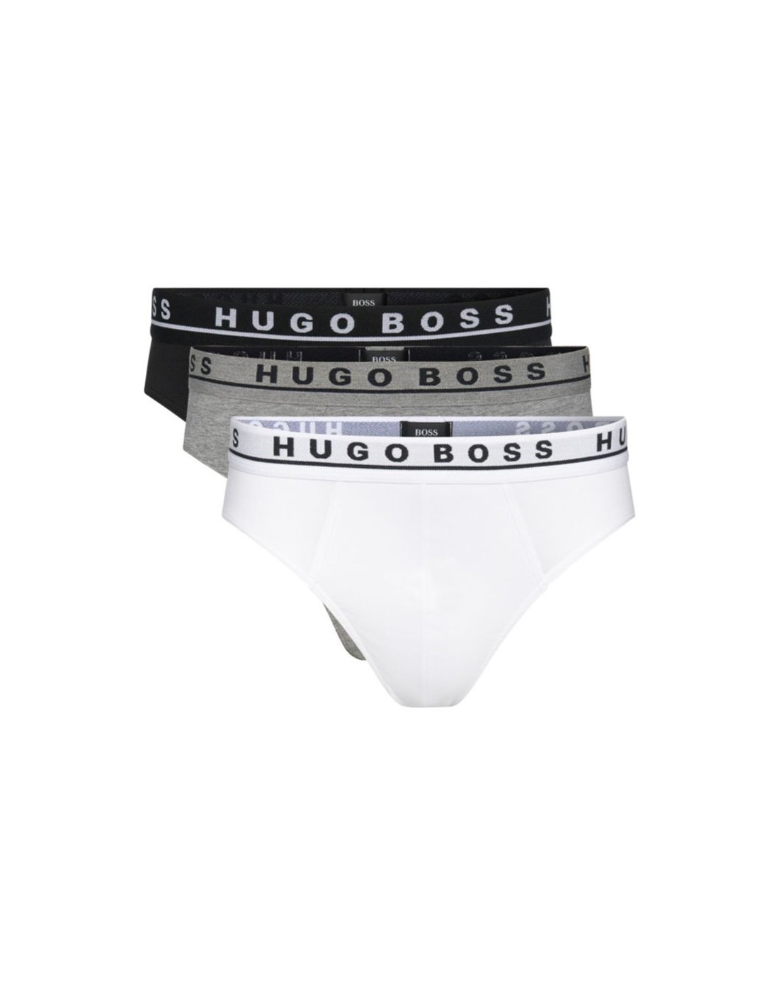 Hugo Boss Mini Slips 3Pack Grijs Wit Zwart