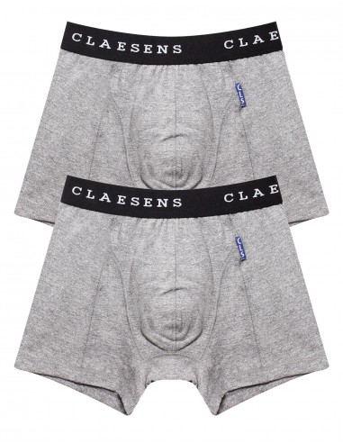 Claesen's Jongens 2Pack Boxershorts Grey Melee