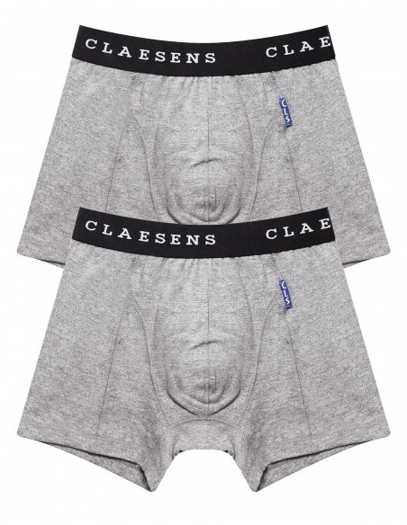 Claesen's Jongens 2Pack Boxershorts Grey Melee