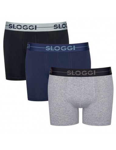 Sloggi Men GO Short Blue-Dark Combination 3Pack