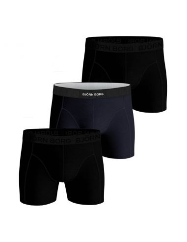 Bjorn Borg Boxershorts 3Pack Sammy Shorts BB SOLIDS Black Beauty