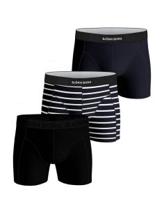Bjorn Borg Boxershorts 3Pack Solid Sammy Shorts BB SINGLE STRIPE Black Beauty