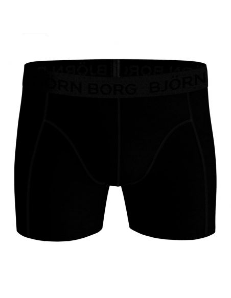 Bjorn Borg Boxershorts 3Pack Solid Sammy Shorts BB SINGLE STRIPE Black Beauty