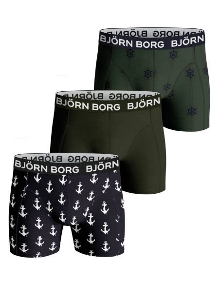 Bjorn Borg Boxershorts 3Pack Sammy Shorts BB ANCHOR Night Sky