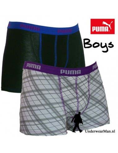 Puma Check White Boxershort 2Pack