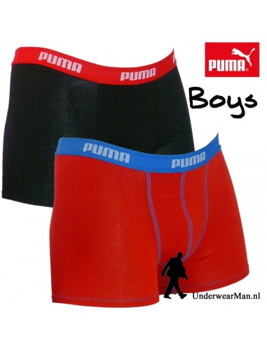 Puma Boxershort Rood Blauw 2Pack Boys