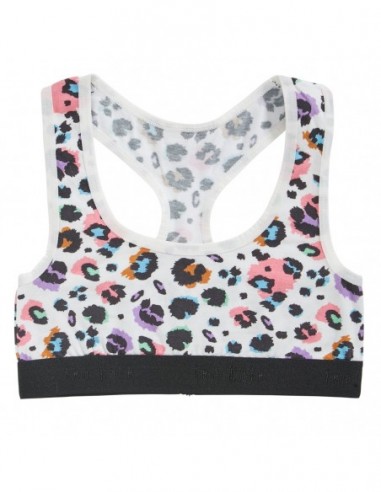 Ten Cate Meisjes Soft Top Leopard Off White