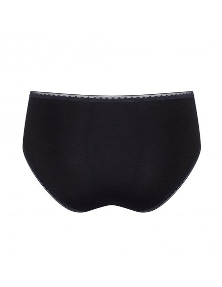 Sloggi Dames GO Organic Midi C2P Zwart 2pack