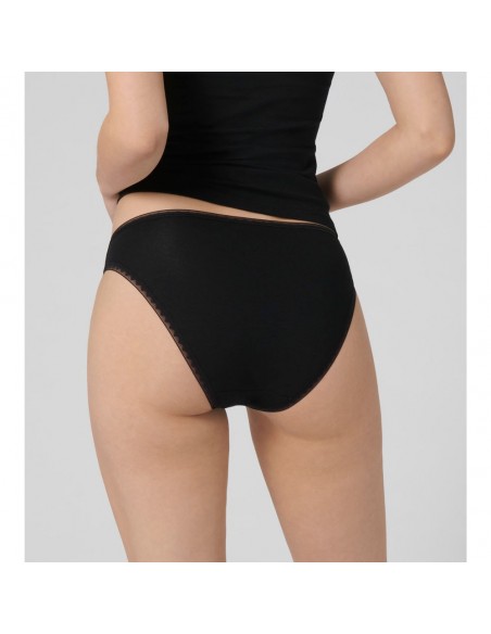 Sloggi Dames GO Organic Tai C2P Zwart 2pack