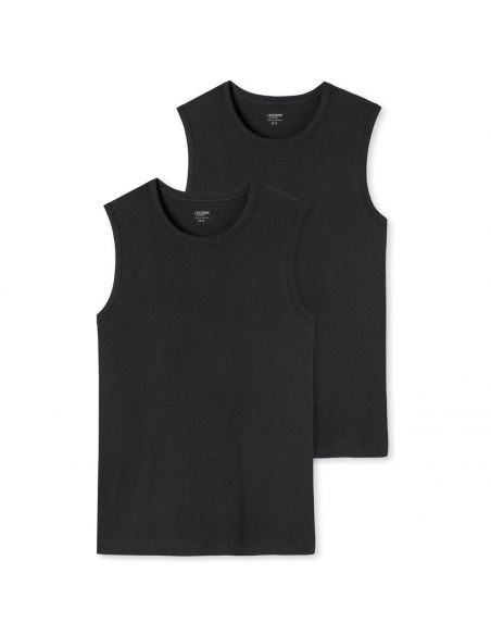 SCHIESSER Uncover Heren Tanktop 2Pack Zwart