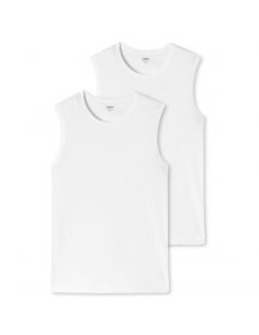 SCHIESSER Uncover Heren Tanktop 2Pack Wit