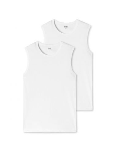 SCHIESSER Uncover Heren Tanktop 2Pack Wit