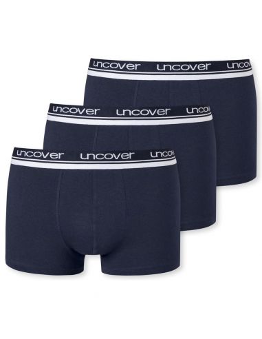 SCHIESSER Uncover Heren Boxershort 3Pack Navy