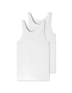 Schiesser Singlet Hemd 95/5 Organic Wit 2Pack