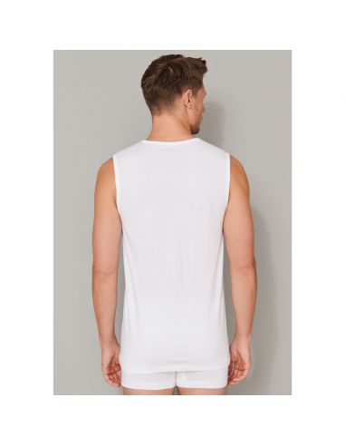 Schiesser Tank Top V-neck 95/5 Organic 2Pack Wit