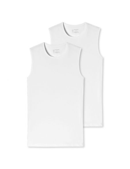 Schiesser Tank Top 95/5 Organic 2Pack Wit