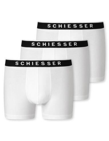 Schiesser Boxershort 95/5 Organic 3Pack Wit