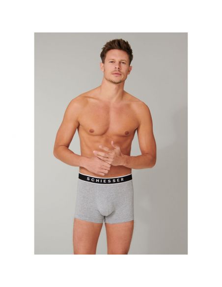 Schiesser Boxershort 95/5 Organic 3Pack Grijs