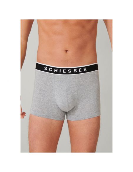 Schiesser Boxershort 95/5 Organic 3Pack Grijs