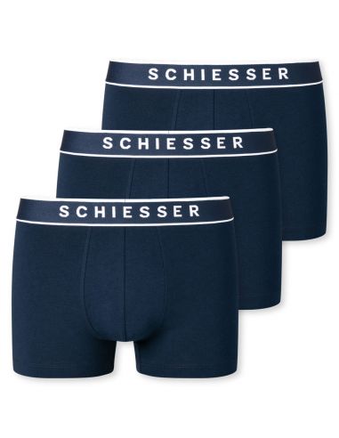 Schiesser Boxershort 95/5 Organic 3Pack Navy