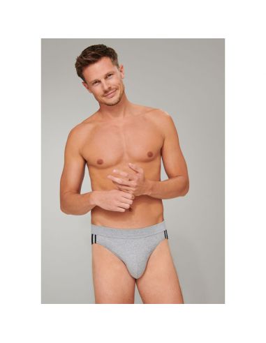 SCHIESSER Rio Slip Stretch 95/5 Organic 3Pack Grijs Stripes