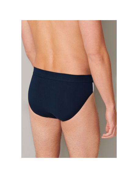 SCHIESSER Rio Slip Stretch 95/5 Organic 3Pack Navy Stripes