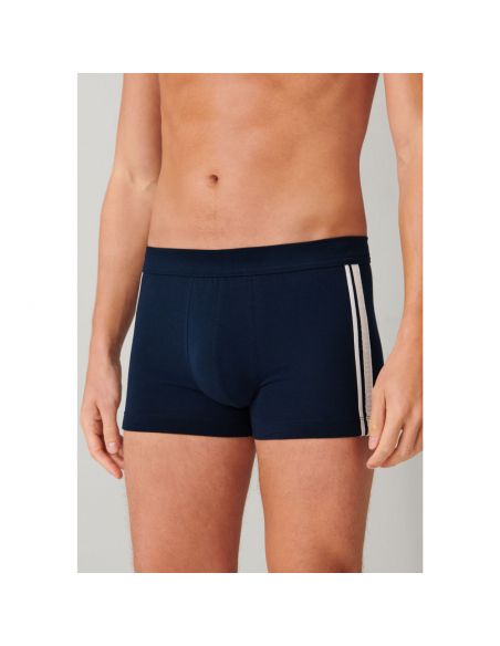 SCHIESSER Boxershort Stretch 95/5 Organic 3Pack Navy Stripes