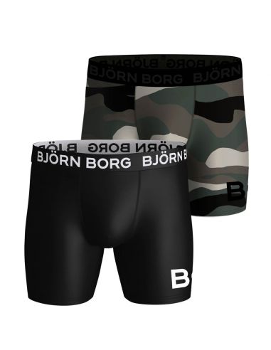 Bjorn Borg Boxershorts 2Pack PERFORMANCE BOXER Camo Army