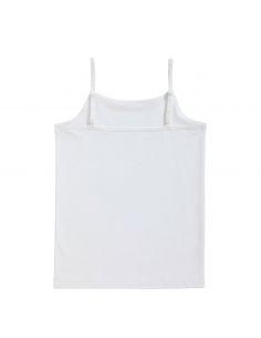 Ten Cate Meisjes Spaghetti Hemd Cotton Stretch White 2