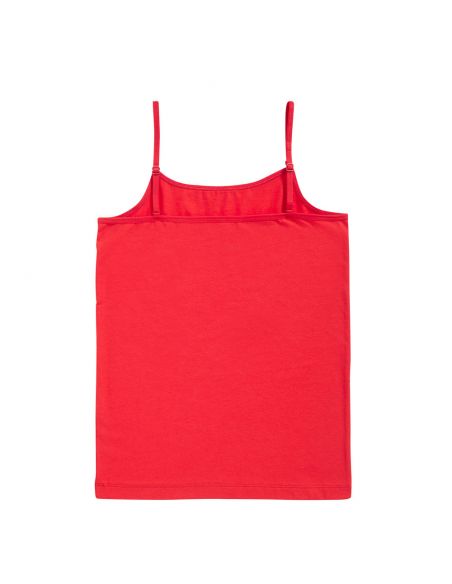 Ten Cate Meisjes Spaghetti Hemd Cotton Stretch Red