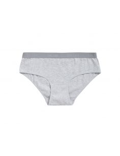 Ten Cate Meisjes Hipster Slip 2Pack Cotton Stretch Light Grey Melee 2