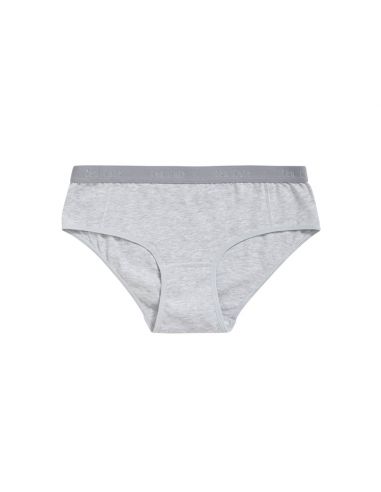 Ten Cate Meisjes Hipster Slip 2Pack Cotton Stretch Light Grey Melee