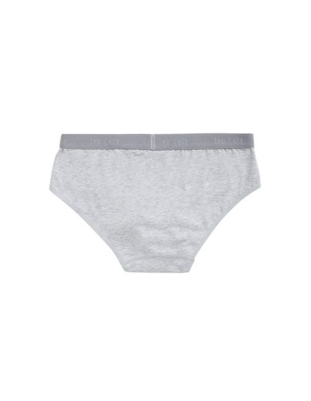 Ten Cate Meisjes Hipster Slip 2Pack Cotton Stretch Light Grey Melee