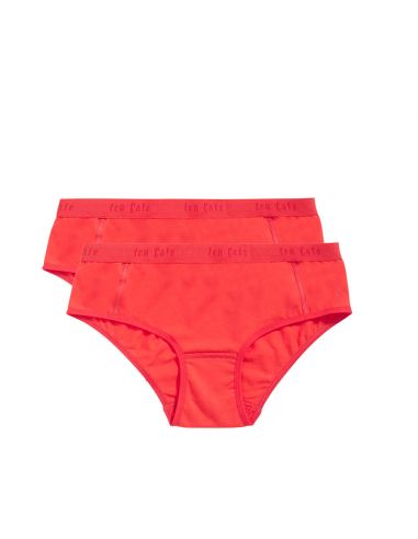 Ten Cate Meisjes Hipster Slip 2Pack Cotton Stretch Red