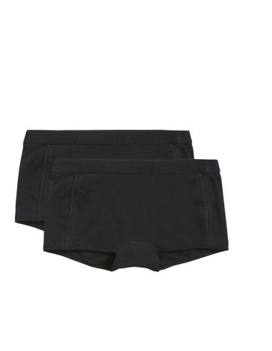 Ten Cate Meisjes Shorts 2Pack Cotton Stretch Black