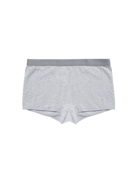 Ten Cate Meisjes Shorts 2Pack Cotton Stretch Light Grey Melee