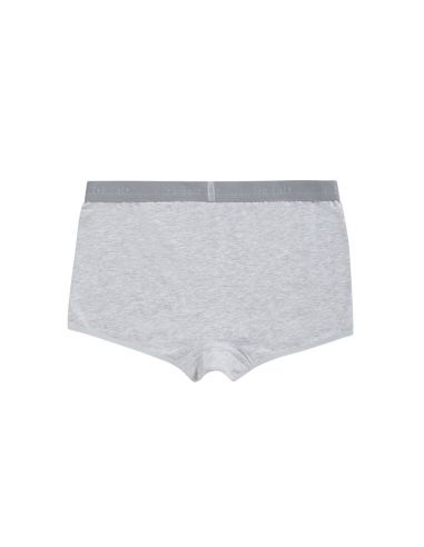 Ten Cate Meisjes Shorts 2Pack Cotton Stretch Light Grey Melee