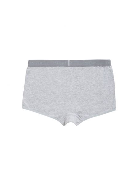 Ten Cate Meisjes Shorts 2Pack Cotton Stretch Light Grey Melee