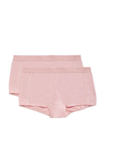 Ten Cate Meisjes Shorts 2Pack Cotton Stretch Ash Pink