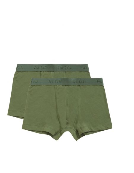 Ten Cate Jongens Boxershort 2Pack Cotton Stretch Light Army Green