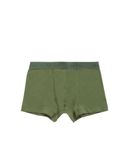 Ten Cate Jongens Boxershort 2Pack Cotton Stretch Light Army Green