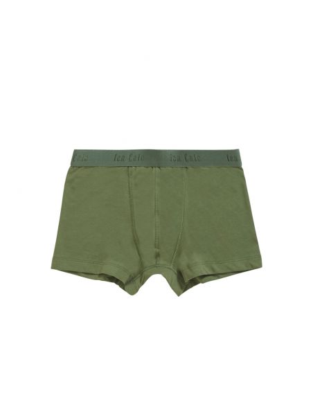 Ten Cate Jongens Boxershort 2Pack Cotton Stretch Light Army Green