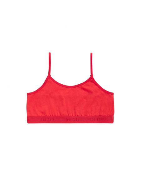 Ten Cate Meisjes Soft Top Light Cotton Stretch Red