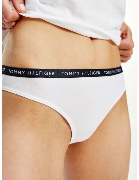 Tommy Hilfiger Women 3Pack Bikini Contrast Black White Grey