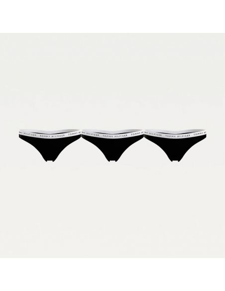 Tommy Hilfiger Women 3Pack String Contrast Black